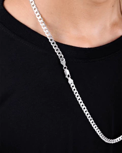 Corrente Grumet 6mm x 70cm - Prata 925 na internet