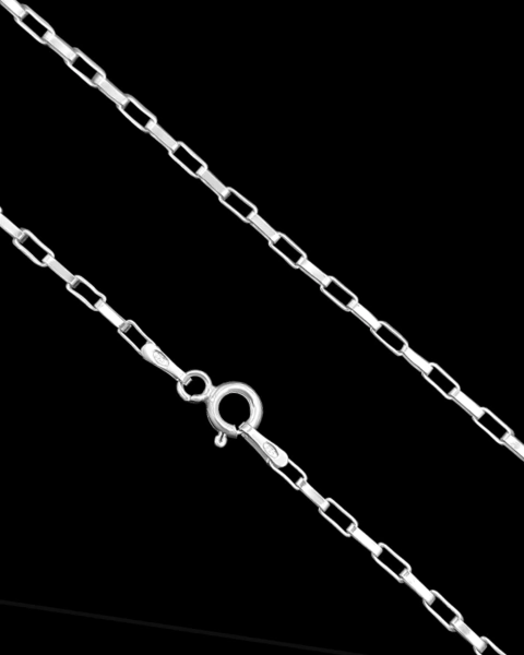 Corrente Tijolinho 2mm - Prata 925