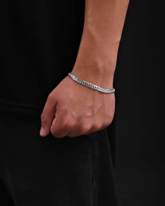 Pulseira Elo Duplo 7mm - Prata 925 - comprar online