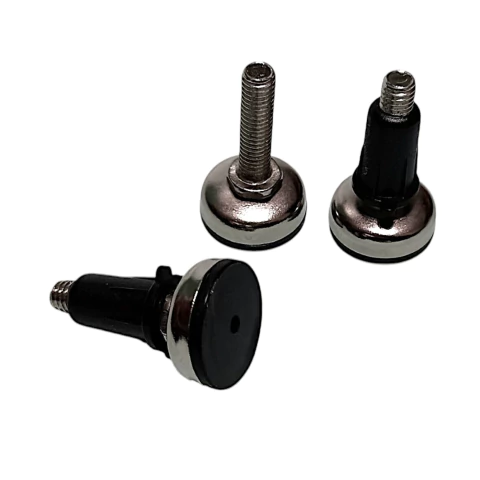 Sapata Niveladora Pé para móveis rosca M6 Base Preta 12 unidades - comprar online