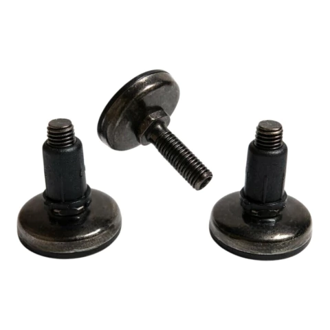 Sapata niveladora preta rosca M8 pé para móveis 4 unidades - comprar online