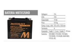 Bateria Motobatt MBTX12UHD - loja online