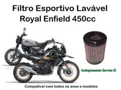 450cc Filtro de Ar esportivo lavável - BRSAN PARTS