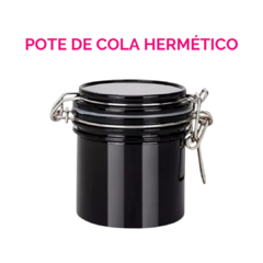 Pote de Cola Hermético Preto - comprar online