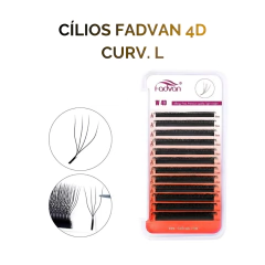 Cílios FadVan 4D Volume Egípcio Mix 0.07 Curv. L na internet