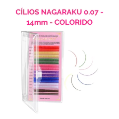 Cílios Nagaraku Colorido 0.07 14mm Curv. D na internet