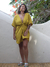 vestido travessia viscose curto - mostarda - comprar online