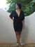 vestido travessia viscose curto - preto - comprar online