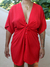 vestido travessia viscose curto - vermelho - AVOÁ