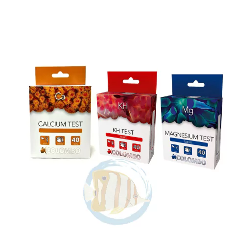 Kit Testes Aquário Marinho Colombo - Básico: Kh, Ca, Mg