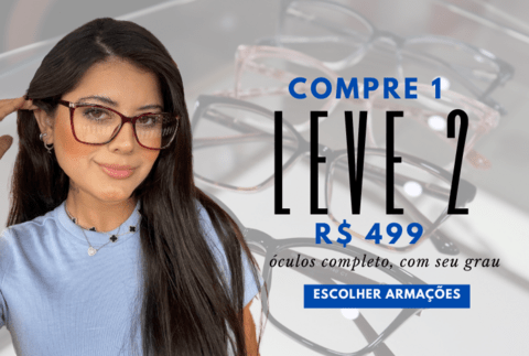 Banner de Óticas Bluevision | Armação + Lente De Grau A Partir de 179,99 