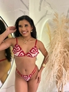Conjunto Bordado Coração Lais