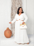 Vestido com manga longa e argola - loja online
