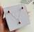 CONJUNTO FEMININO GOTA VERMELHO - Pratas Baruck