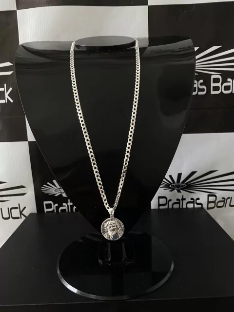 CORRENTE 5MM + MEDALHA CRISTO