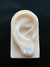 PAR DE BRINCO ZIRCÔNIA 10X10MM