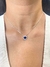 GARGANTILHA CORAÇÃO CRAVEJADO AZUL ESCURO