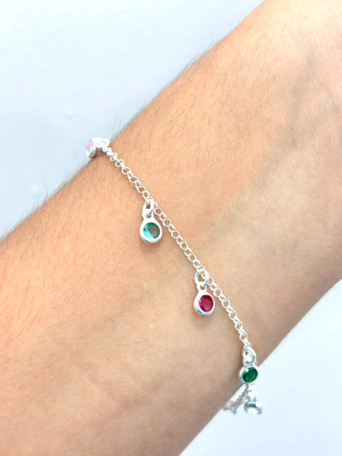 PULSEIRA BOLINHAS COLORIDAS