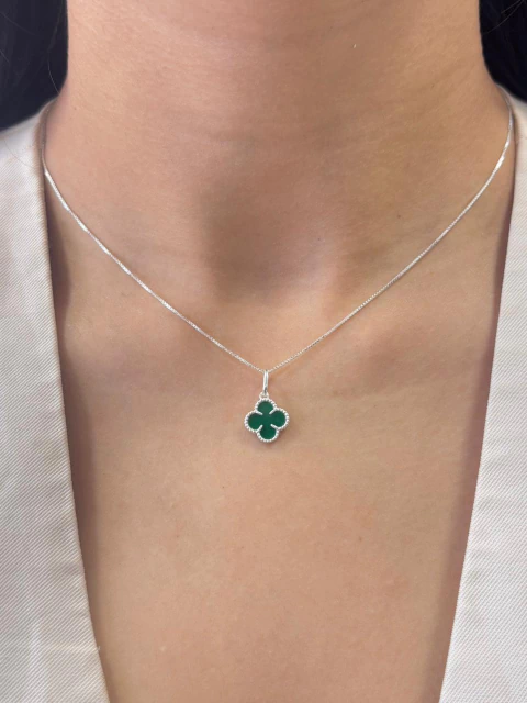 GARGANTILHA TREVO VERDE