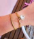 PULSEIRA DUPLA PINGENTE CORAÇÃO SEMI - comprar online