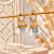 Brinco Trio 2026 | Quartzo de Cristal e Água Marinha Prata ou Dourado - comprar online