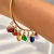 Bracelete Equilíbrio 7 Chakras - Prata ou Dourado - loja online