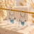 Brinco Trio 2026 | Quartzo de Cristal e Água Marinha Prata - Utopia Pedras