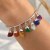 Bracelete Equilíbrio 7 Chakras Prata - Utopia Pedras