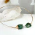 Choker Duas Pedras Quartzo Verde Prata - Utopia Pedras