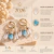Brinco Trio 2026 | Quartzo de Cristal e Água Marinha Dourado - loja online