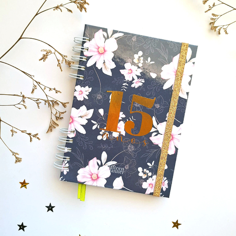 Fifteen planner | Floreado Gold