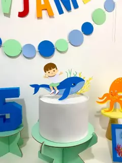 Festinha: Animais do fundo do mar - Mom Design Criativo