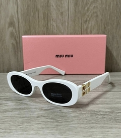 Óculos Miu Miu Branco Italiana