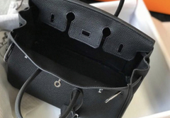 Bolsa Hermes Birkin 25 Preta Italiana