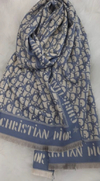 Echarpe Dior Azul Italiana