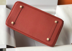 Bolsa Hermes Birkin 25 Vermelha Italiana - comprar online