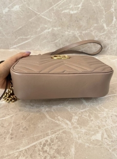 Imagem do Bolsa Gucci Marmont Pequena Tiracolo Nude Italiana