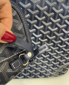 Bolsa Goyard St Louis Azul Marinho Grande Italiana - loja online