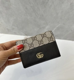 Carteira Gucci Marmont GG Preta Italiana
