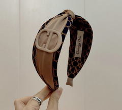 Tiara Dior Marrom e Bege Italiana