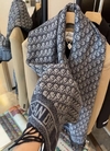 Cachecol Echarpe Cashmere Dior Azul Italiana