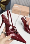Salto Scarpin Miu Miu Vinho Italiana