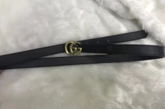 Cinto Gucci GG Fino Preto Italiana - comprar online