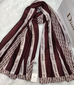 Lenço Dior Listrado Oblique Italiana - comprar online