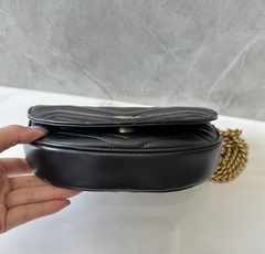 Bolsa Gucci Marmont Preta Matelassê Mini Italiana - Romaly Grifes Bolsas