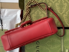Bolsa Gucci Marmont Mini Shoulder Vermelho Italiana na internet
