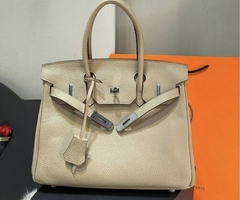 Bolsa Hermes Birkin 30 Bege Italiana
