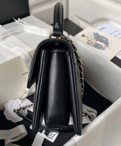 Bolsa Chanel Trendy CC Preta Italiana - Romaly Grifes