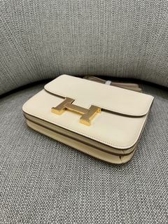 Bolsa Hermes Constance Off White com Dourado 24 Italiana na internet