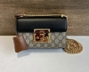 Bolsa Gucci Padlock Preta e Marrom Italiana